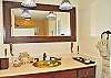 Each bathroom at Unicorn is special, with beautiful designer sinks, fixtures, and stylish decor.