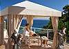 Whether it’s for a relaxing massage, a special dinner or event, the gazebo tent offers a private sanctuary on the pool deck.