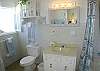 All three bathrooms at St. John Passion are tastefully decorated. The one adjacent to the poolside bedroom has an exterior door directly from the shower for easy pool access.