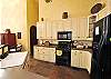 ... a well-designed kitchen. The equipped kitchen means preparing delightful meals can be done in a snap. Counter seating makes conversing with the chef a pleasure.
