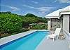 The pool is easily accessed from both the guest cottage and the main house via simple paved paths. No matter which direction you turn, there is beauty and tranquility all around at Maison Miele.