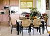 The inside dining table on this level sits 6 comfortably and eight in a pinch.