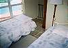 The daybed in the East bedroom can be converted into two twin sized beds in a snap!