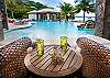 Choose between poolside cocktails in the shade or lounging in the sun.  The luxurious outdoor patio has space for all  that you desire.