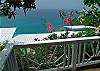 When approaching Blue Heaven Rendezvous you are greeted by gorgeous tropical flowers and the sights and sounds of the Caribbean ocean beyond.
