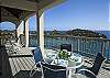 ...or enjoy your morning cofee outside on the shaded upper deck, surrounded by a 180 degree panorama spanning from Great Cruz Bay in the east to St. Thomas in the west .