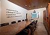 This innovative boardroom is equipped with industry leading technology such as an interactive white board and writable walls. The conference table can accommodate 12 guests and the option for a paperless meeting.