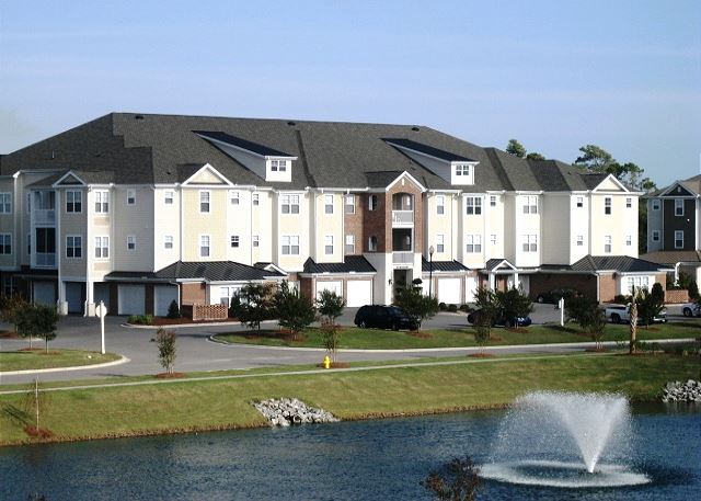 Every community at BareFoot Landing Resort is well manicured and full of nature views.