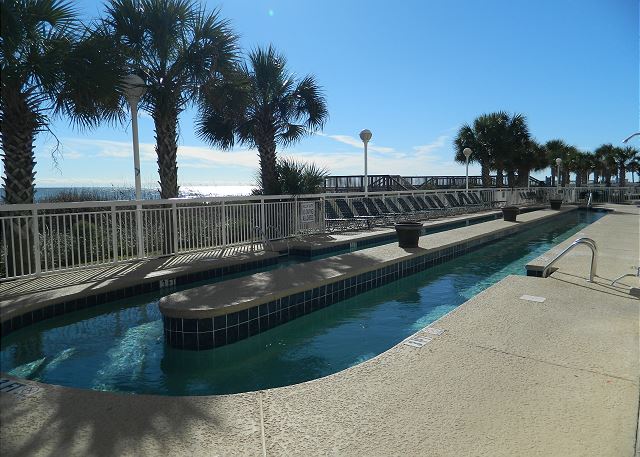 Enjoy the lazy river at Crescent Shores. Let your troubles float away!