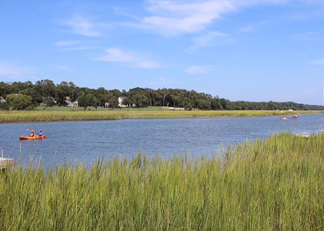 Cherry Grove offers natural scenery of the marsh and waterways. Local kayak rentals available for your family fun!