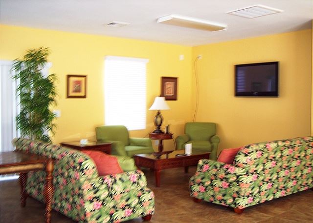 Sitting area at the community club house