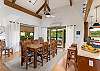 Indoor dining for 8