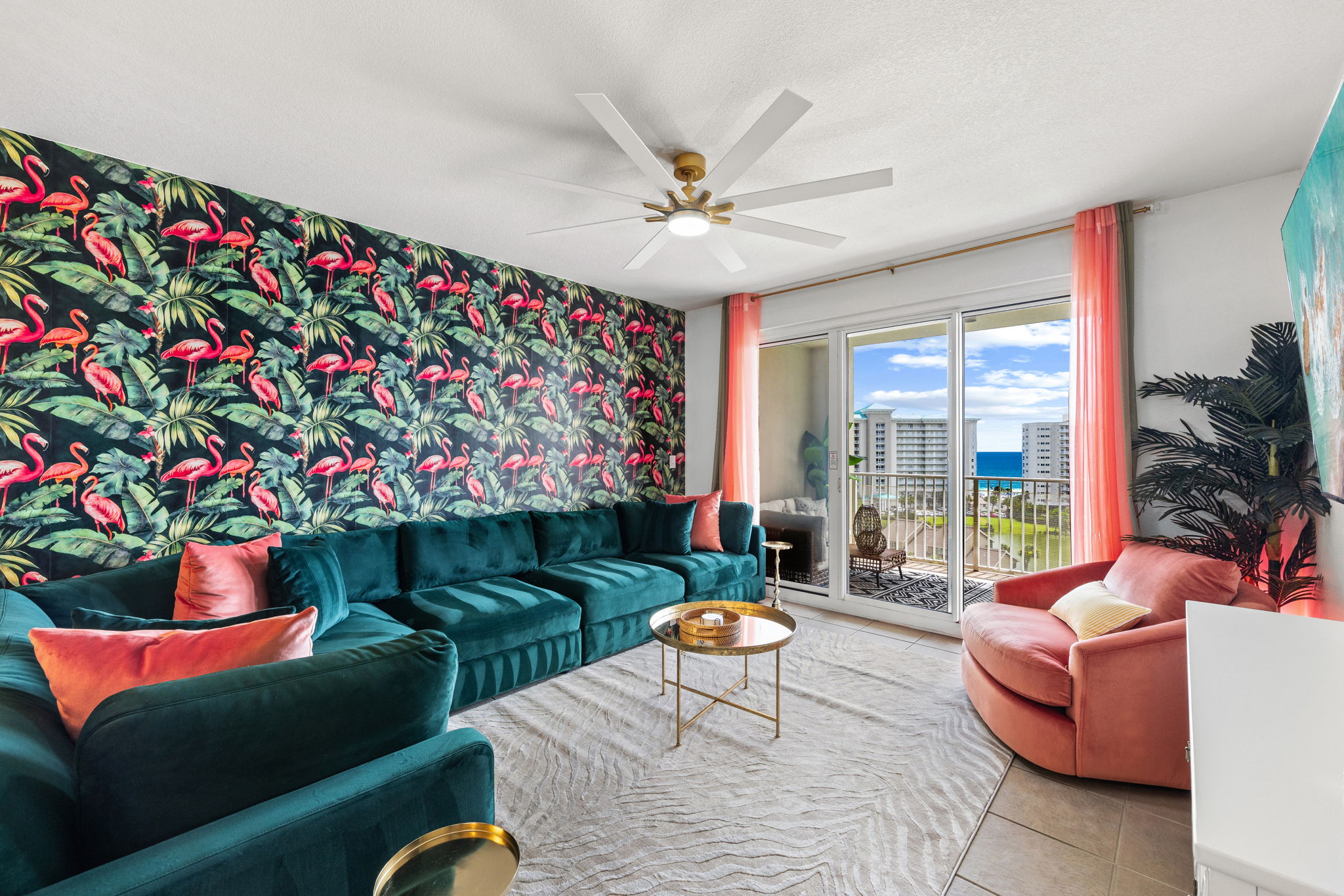 Ariel Dunes II 902 - Emerald Flamingo