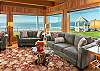 Image Living room has 4 sofas overlooking the oceanfront
