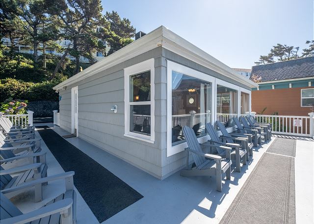 Image Enough outdoor seating for 10