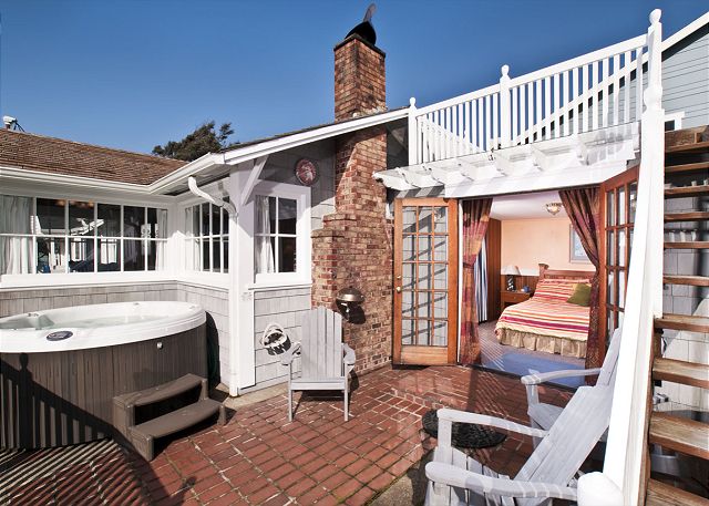 Image patio and hot tub