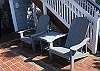 Image Wooden Adirondack chairs and Chaise lounge