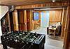 Image Game room with foosball and 65 inch Roku