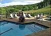 Summer view from the hot tub...serene mountain vistas, aspen groves and hiking trails