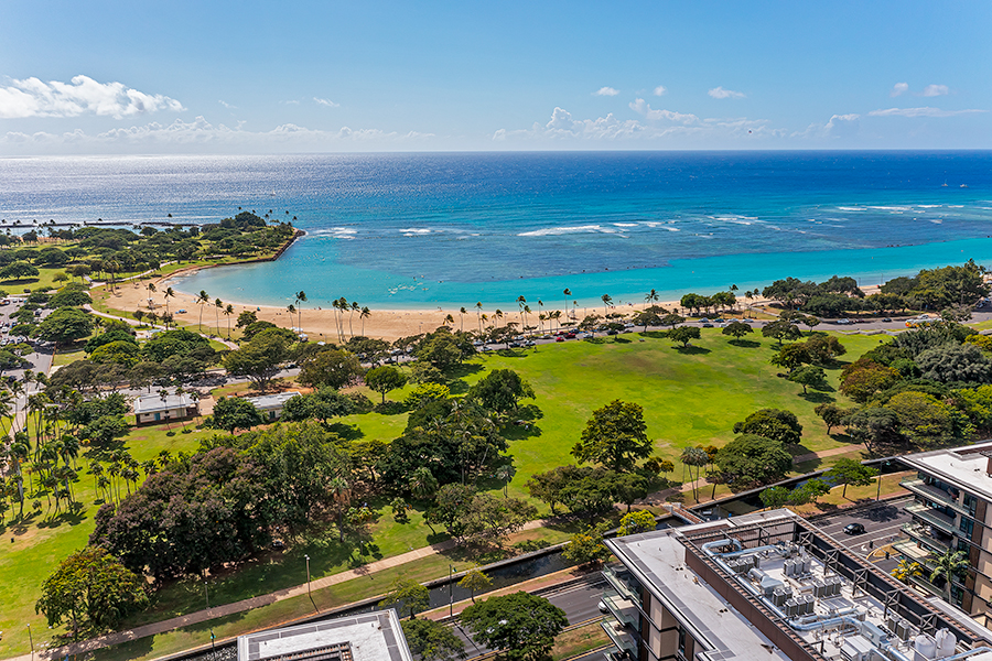 One Ala Moana 1BR condo on the 10th Floor ワン・アラモアナ 1012号室（最低宿泊数30泊）