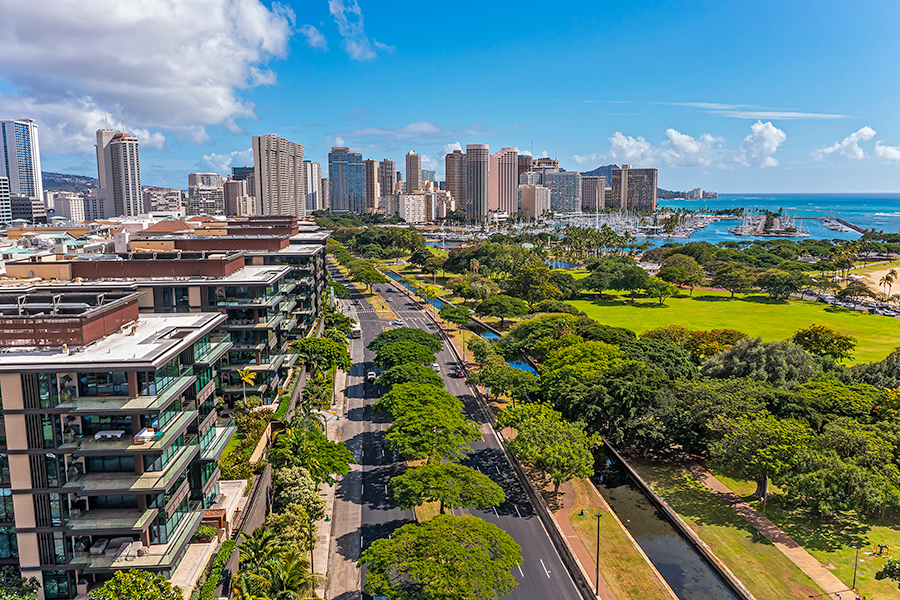 One Ala Moana 1BR condo on the 10th Floor ワン・アラモアナ 1012号室（最低宿泊数30泊）