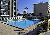 New stone pavers surround this beautiful pool deck.