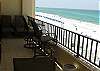 Gorgeous views of the beach from this large private balcony.