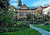 This inner courtyard at Glaciers Reach is great for kids to play, grass in the summer & snow in the winter.