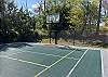 Froggy Top Lodge is equipped with its own private basketball and volleyball court!