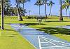 Check out shuffleboard equipment from pool  desk.