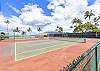 Tennis equipment can be borrowed from the pool desk. 