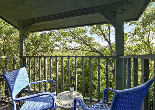 Upstairs master deck - perfect to enjoy a sunrise or sunset with someone special