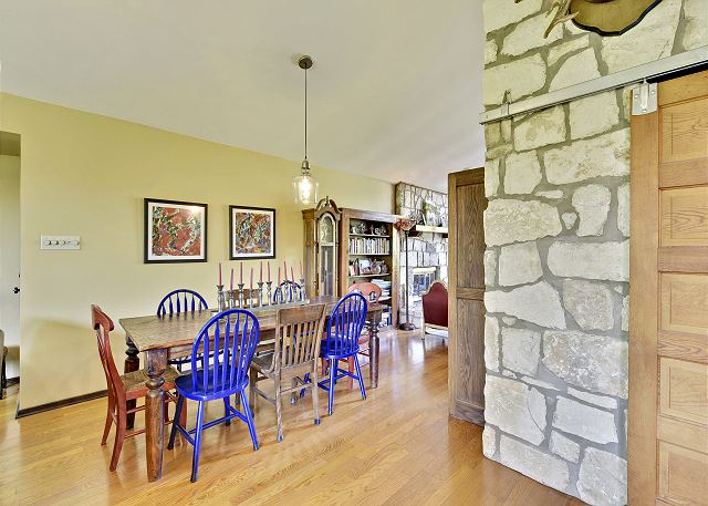Dining room table where you can enjoy a fantastic chef inspired dinner