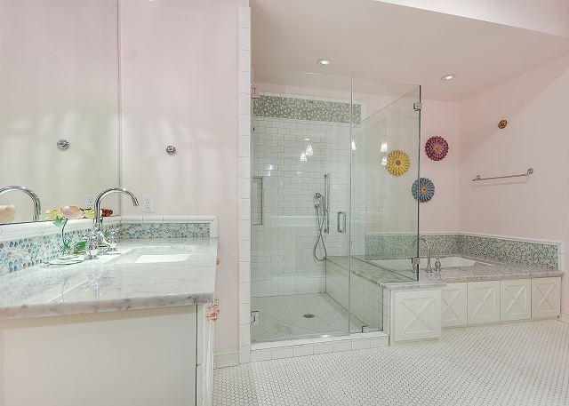 Another view of the well-appointed main level master bathroom