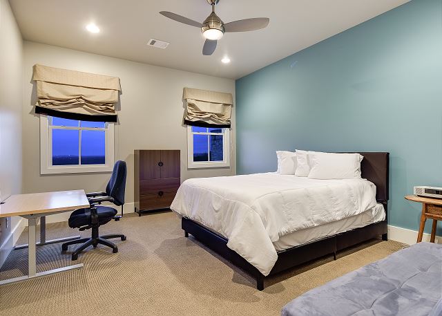 Upstairs Queen bedroom #2 with ample space for a Front Gate bed if needed