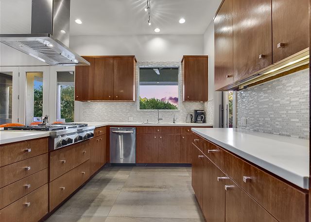Imagine your personal chef in this spacious kitchen preparing a meal just for you.