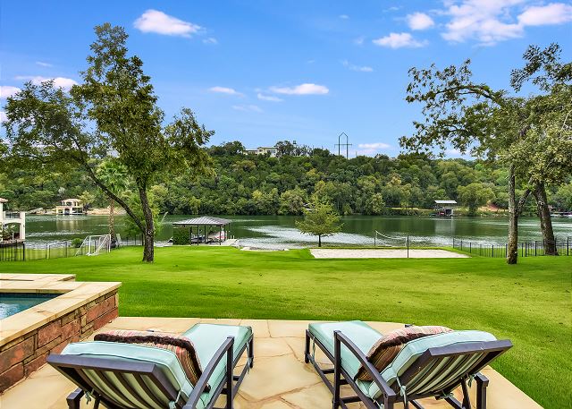 One of the best back yards in all of austin! There are endless things to do.
