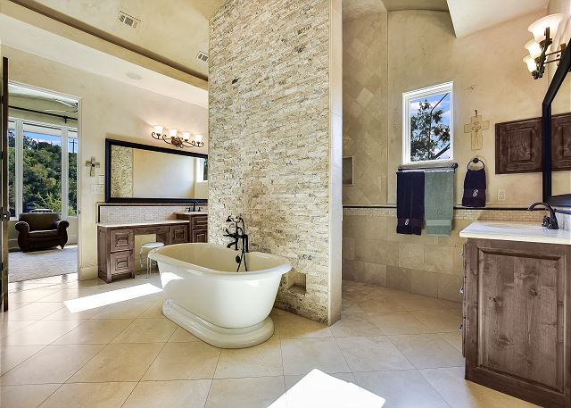 The Master bath is truly a work of art!