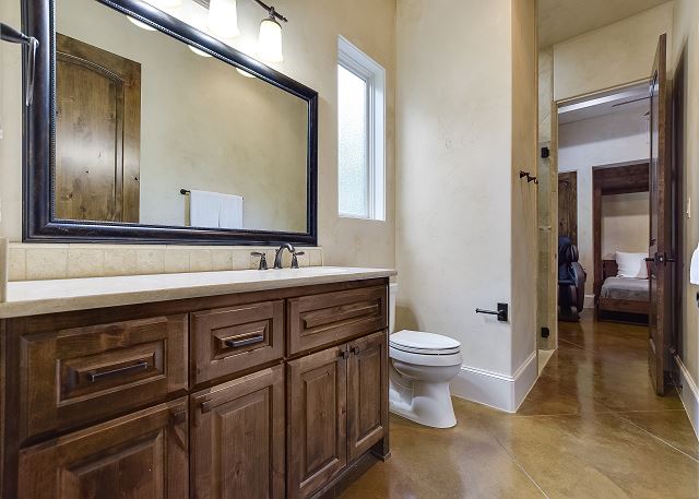 Another angle of the Casita bathroom