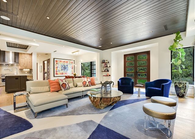 Modern delight in this spacious living room.