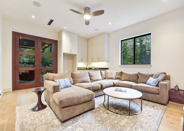 Comfy couch to just kick back and relax.