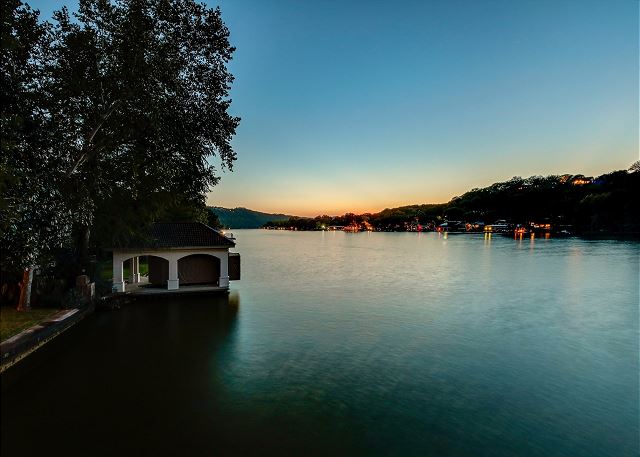 Beautiful lake views from the upper level of the dock