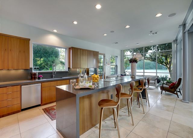Expansive kitchen with high end appliances perfect for cooking a delicious meal