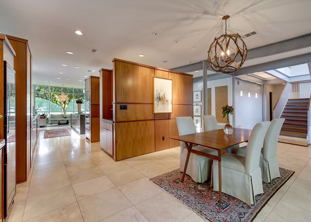 Intimate dining area for meals shared with family and friends