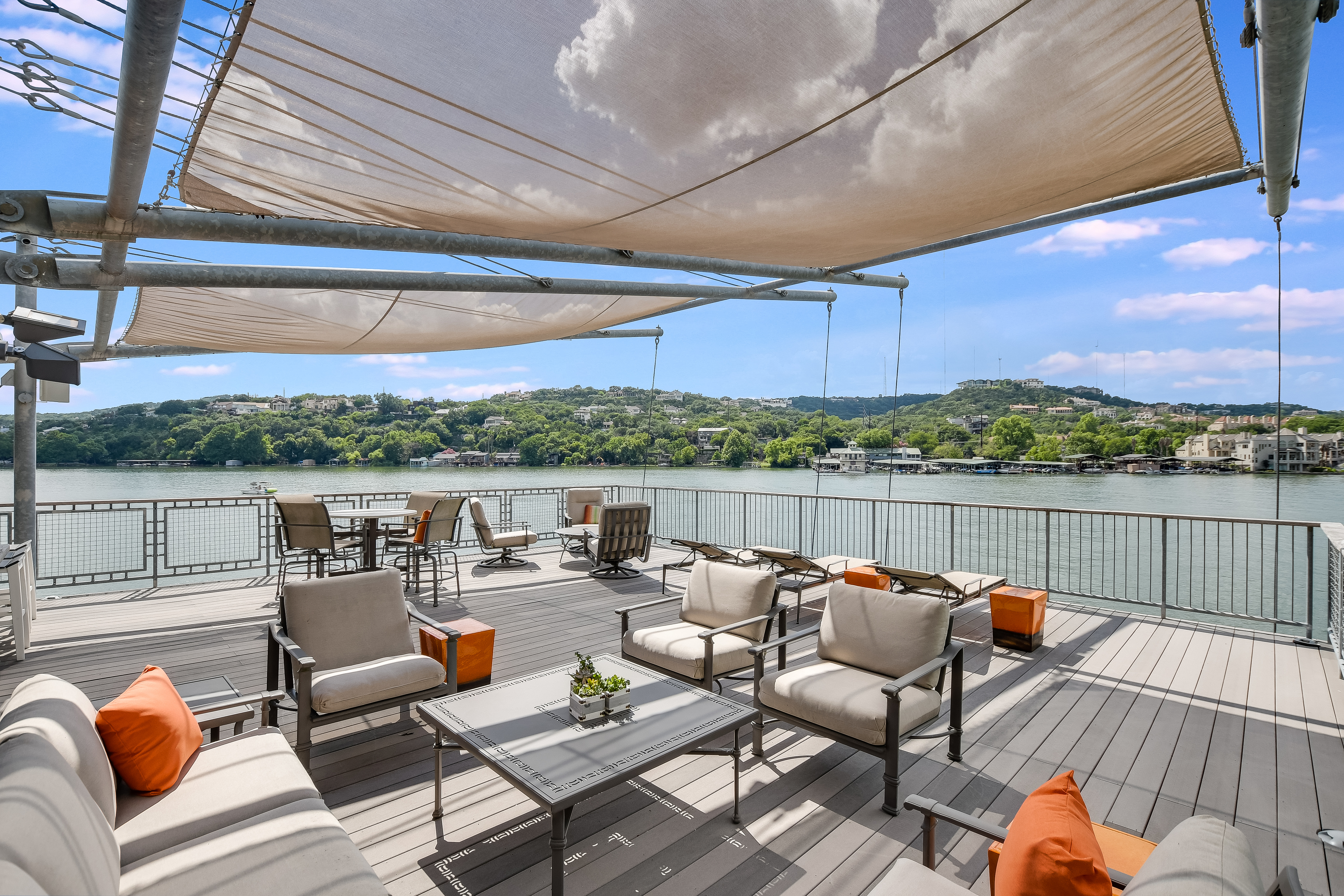 Above Austin Waterfalls on Lake Austin