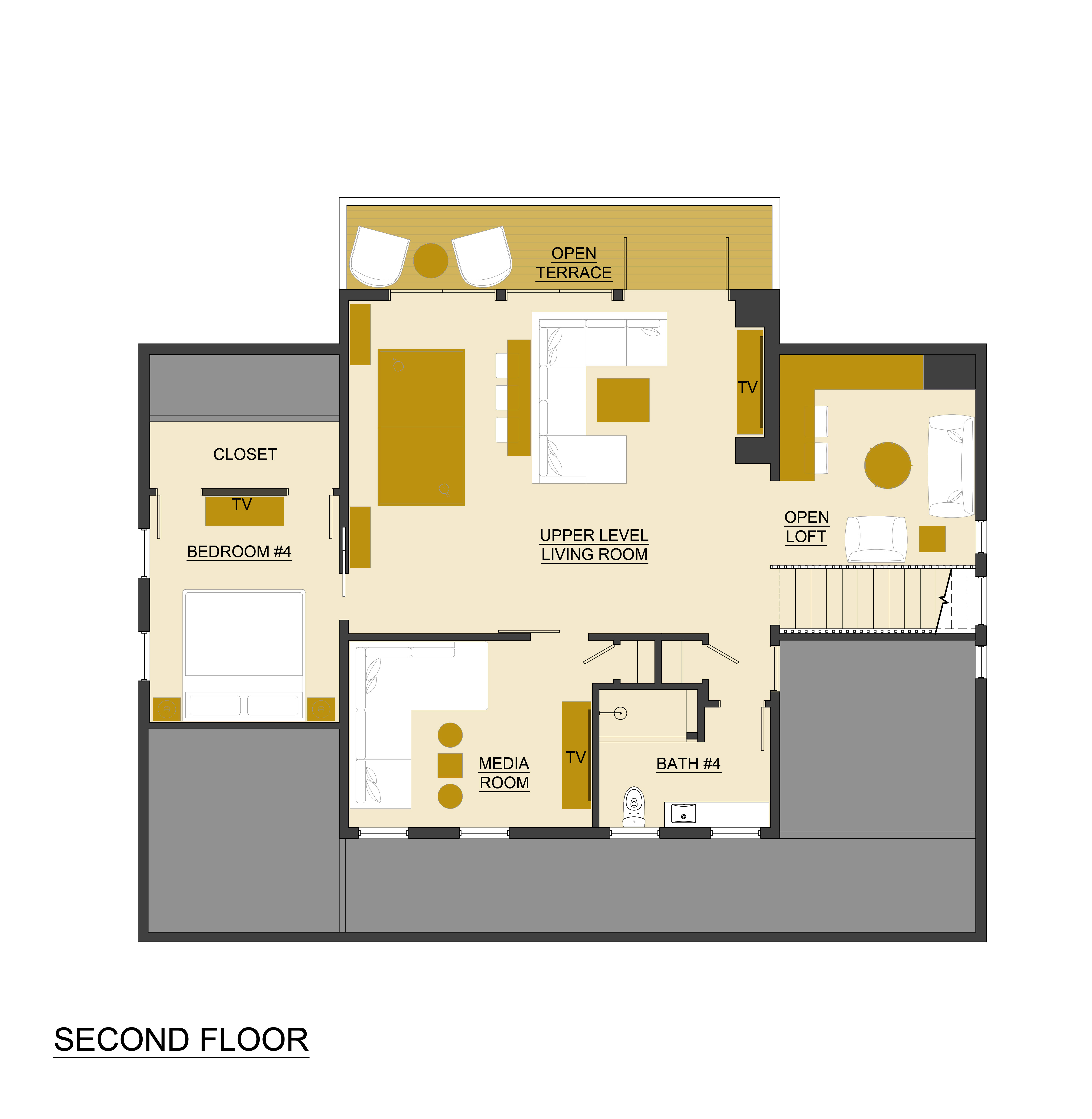 Marketing Floor Plan - Second Floor