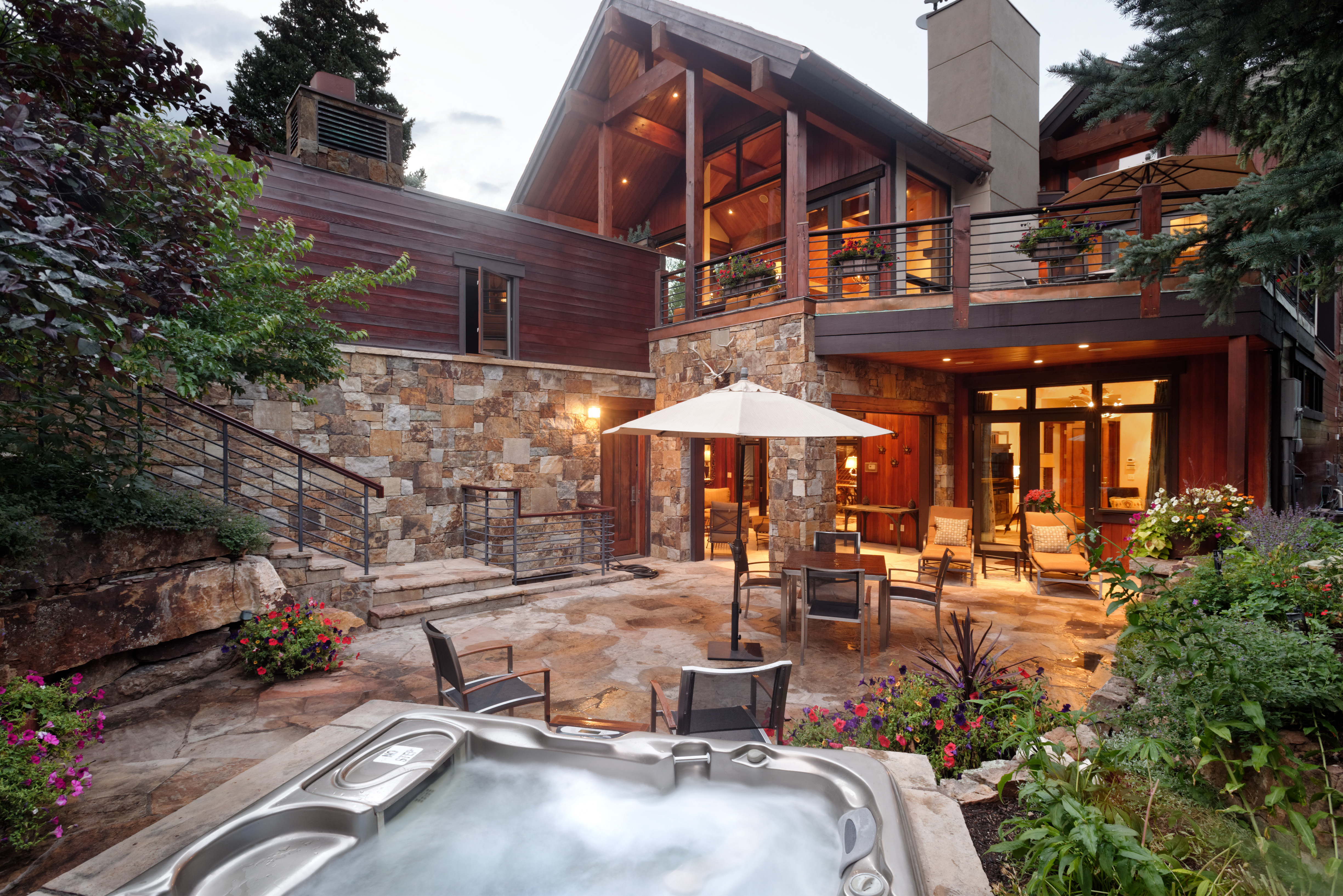 Back Patio & Hot Tub