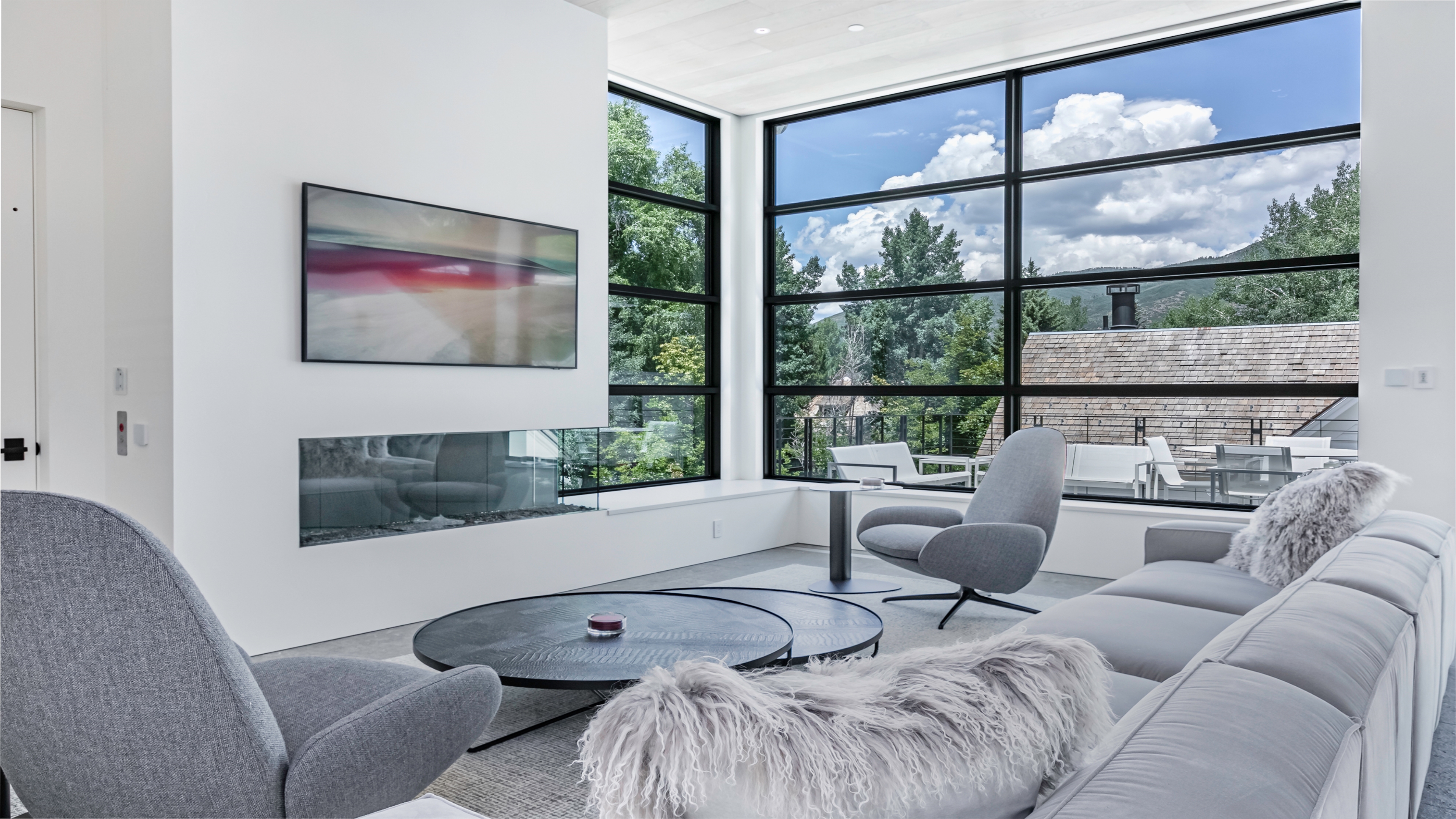 Living Room with views. 