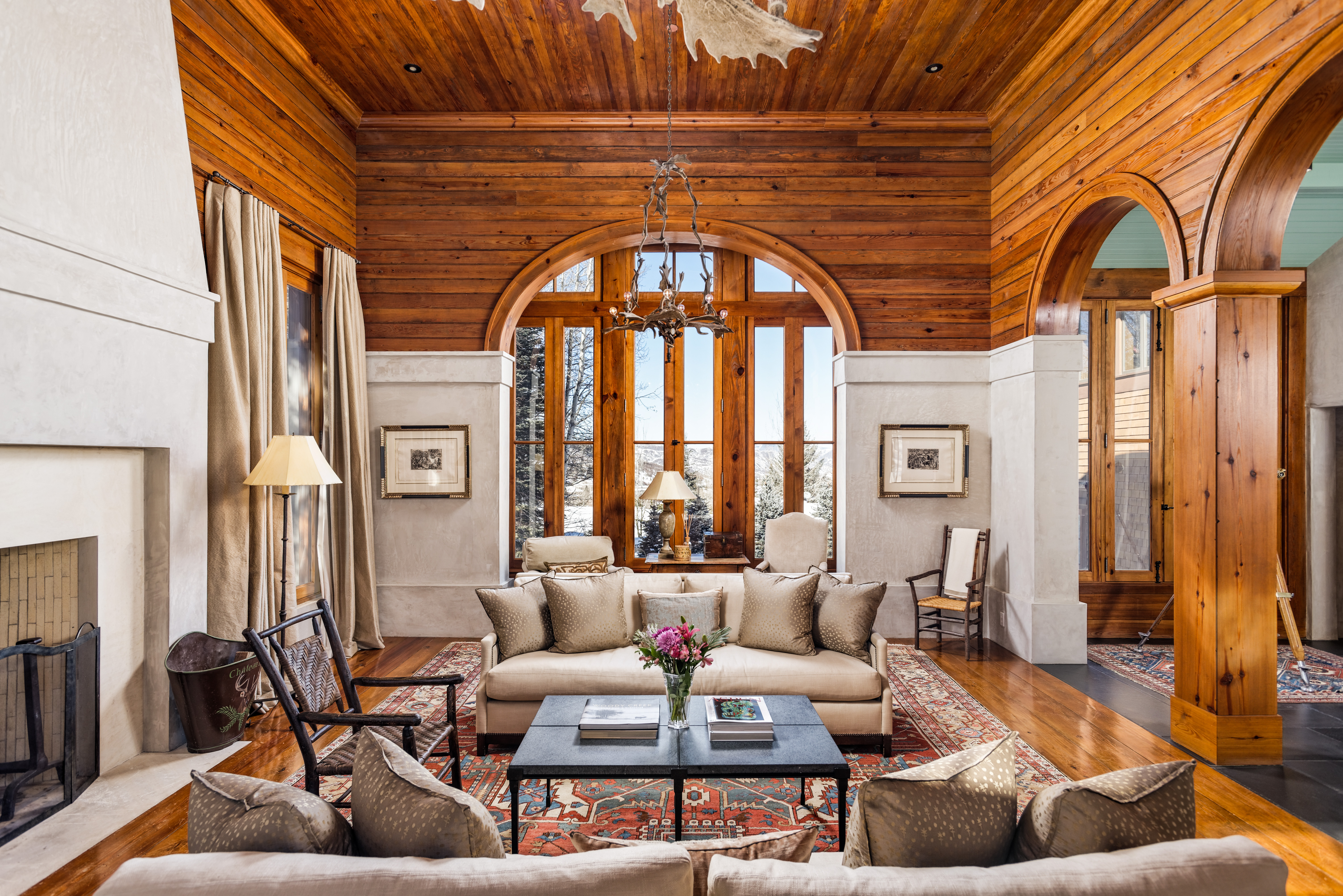 Living Room with Fireplace. 