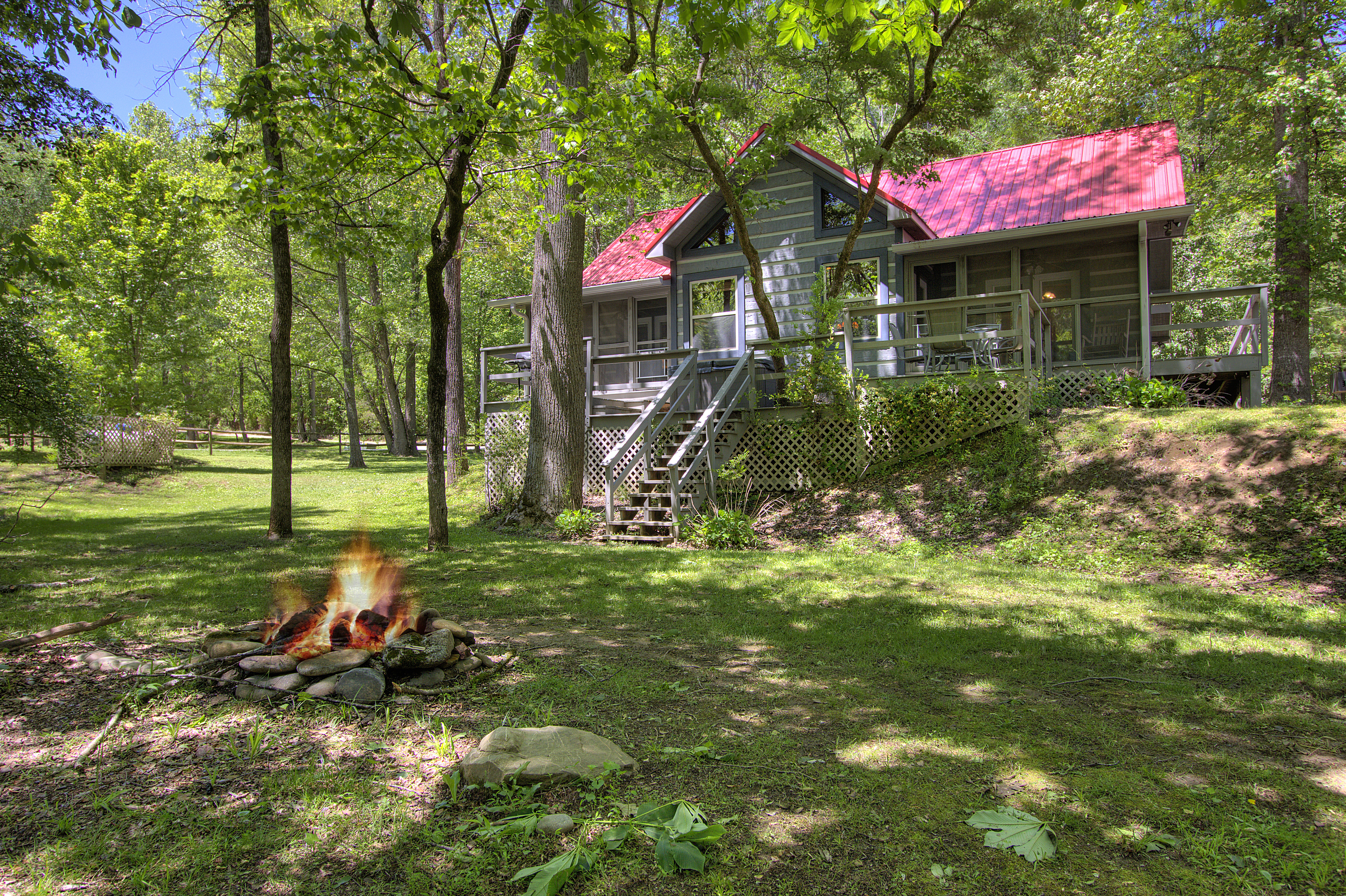 Living Waters #376 Living Waters: Reel in Relaxation at Your Creekside Cabin Escape!
